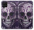 W3582 Purple Sugar Skull Hard Case and Leather Flip Case For Samsung Galaxy A22 4G