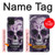 W3582 Purple Sugar Skull Hard Case and Leather Flip Case For Samsung Galaxy A22 4G