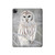 W1566 Snowy Owl White Owl Tablet Hard Case For iPad Pro 12.9 (2022, 2021, 2020, 2018), Air 13 (2024)