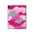 W2525 Pink Camo Camouflage Tablet Hard Case For iPad Pro 12.9 (2022, 2021, 2020, 2018), Air 13 (2024)