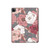 W3716 Rose Floral Pattern Tablet Hard Case For iPad Pro 12.9 (2022, 2021, 2020, 2018), Air 13 (2024)