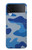 W2958 Army Blue Camo Camouflage Hard Case For Samsung Galaxy Z Flip 3 5G