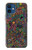 W3815 Psychedelic Art Hard Case and Leather Flip Case For iPhone 12 mini