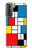 W3814 Piet Mondrian Line Art Composition Hard Case and Leather Flip Case For Samsung Galaxy S21 Plus 5G, Galaxy S21+ 5G