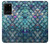 W3809 Mermaid Fish Scale Hard Case and Leather Flip Case For Samsung Galaxy S20 Plus, Galaxy S20+