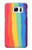 W3799 Cute Vertical Watercolor Rainbow Hard Case and Leather Flip Case For Samsung Galaxy S7