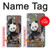 W3793 Cute Baby Panda Snow Painting Hard Case and Leather Flip Case For Samsung Galaxy Note 20