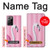 W3805 Flamingo Pink Pastel Hard Case and Leather Flip Case For Samsung Galaxy Note 20 Ultra, Ultra 5G