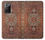 W3813 Persian Carpet Rug Pattern Hard Case and Leather Flip Case For Samsung Galaxy Note 20 Ultra, Ultra 5G