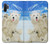 W3794 Arctic Polar Bear in Love with Seal Paint Hard Case and Leather Flip Case For Samsung Galaxy Note 10 Plus