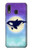 W3807 Killer Whale Orca Moon Pastel Fantasy Hard Case and Leather Flip Case For Samsung Galaxy A20, Galaxy A30