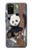 W3793 Cute Baby Panda Snow Painting Hard Case and Leather Flip Case For Samsung Galaxy A02s, Galaxy M02s