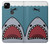 W3825 Cartoon Shark Sea Diving Hard Case and Leather Flip Case For Google Pixel 4a