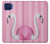 W3805 Flamingo Pink Pastel Hard Case and Leather Flip Case For Motorola One 5G