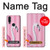 W3805 Flamingo Pink Pastel Hard Case and Leather Flip Case For Motorola One Action (Moto P40 Power)