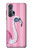 W3805 Flamingo Pink Pastel Hard Case and Leather Flip Case For Motorola Edge+