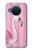 W3805 Flamingo Pink Pastel Hard Case and Leather Flip Case For Nokia X20