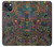 W3815 Psychedelic Art Hard Case and Leather Flip Case For iPhone 13 mini