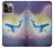 W3802 Dream Whale Pastel Fantasy Hard Case and Leather Flip Case For iPhone 13 Pro Max