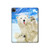 W3794 Arctic Polar Bear in Love with Seal Paint Tablet Hard Case For iPad Pro 12.9 (2022, 2021, 2020, 2018), Air 13 (2024)