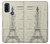 W3474 Eiffel Architectural Drawing Hard Case and Leather Flip Case For Motorola G Pure