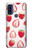 W3481 Strawberry Hard Case and Leather Flip Case For Motorola G Pure