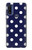 W3533 Blue Polka Dot Hard Case and Leather Flip Case For Motorola G Pure