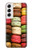 W0080 Macarons Hard Case and Leather Flip Case For Samsung Galaxy S22