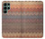 W3752 Zigzag Fabric Pattern Graphic Printed Hard Case and Leather Flip Case For Samsung Galaxy S22 Ultra