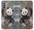 W3793 Cute Baby Panda Snow Painting Hard Case and Leather Flip Case For Motorola Moto G51 5G