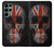 W3848 United Kingdom Flag Skull Hard Case and Leather Flip Case For Samsung Galaxy S22 Ultra