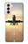 W3837 Airplane Take off Sunrise Hard Case and Leather Flip Case For Samsung Galaxy S21 5G