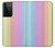 W3849 Colorful Vertical Colors Hard Case and Leather Flip Case For Samsung Galaxy S21 Ultra 5G