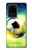 W3844 Glowing Football Soccer Ball Hard Case and Leather Flip Case For Samsung Galaxy S20 Ultra