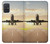 W3837 Airplane Take off Sunrise Hard Case and Leather Flip Case For Samsung Galaxy A71 5G