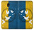 W3857 Peace Dove Ukraine Flag Hard Case and Leather Flip Case For Samsung Galaxy J7 (2018), J7 Aero, J7 Top, J7 Aura, J7 Crown, J7 Refine, J7 Eon, J7 V 2nd Gen, J7 Star