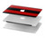 W2638 Black and Red Striped Hard Case Cover For MacBook Pro 16 M1,M2 (2021,2023) - A2485, A2780