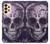 W3582 Purple Sugar Skull Hard Case and Leather Flip Case For Samsung Galaxy A33 5G