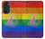 W2900 Rainbow LGBT Lesbian Pride Flag Hard Case and Leather Flip Case For Motorola Edge 30 Pro