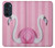 W3805 Flamingo Pink Pastel Hard Case and Leather Flip Case For Motorola Edge 30 Pro