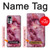 W3052 Pink Marble Graphic Printed Hard Case and Leather Flip Case For Motorola Moto G22