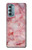 W2843 Pink Marble Texture Hard Case and Leather Flip Case For Motorola Moto G Stylus 5G (2022)