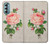 W3079 Vintage Pink Rose Hard Case and Leather Flip Case For Motorola Moto G Stylus 5G (2022)