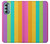 W3678 Colorful Rainbow Vertical Hard Case and Leather Flip Case For Motorola Moto G Stylus 5G (2022)