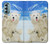 W3794 Arctic Polar Bear and Seal Paint Hard Case and Leather Flip Case For Motorola Moto G Stylus 5G (2022)