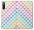 W3499 Colorful Heart Pattern Hard Case and Leather Flip Case For Sony Xperia 10 IV