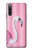 W3805 Flamingo Pink Pastel Hard Case and Leather Flip Case For Sony Xperia 10 IV