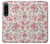 W3095 Vintage Rose Pattern Hard Case and Leather Flip Case For Sony Xperia 1 IV