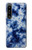 W3439 Fabric Indigo Tie Dye Hard Case and Leather Flip Case For Sony Xperia 1 IV