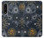 W3702 Moon and Sun Hard Case and Leather Flip Case For Sony Xperia 1 IV